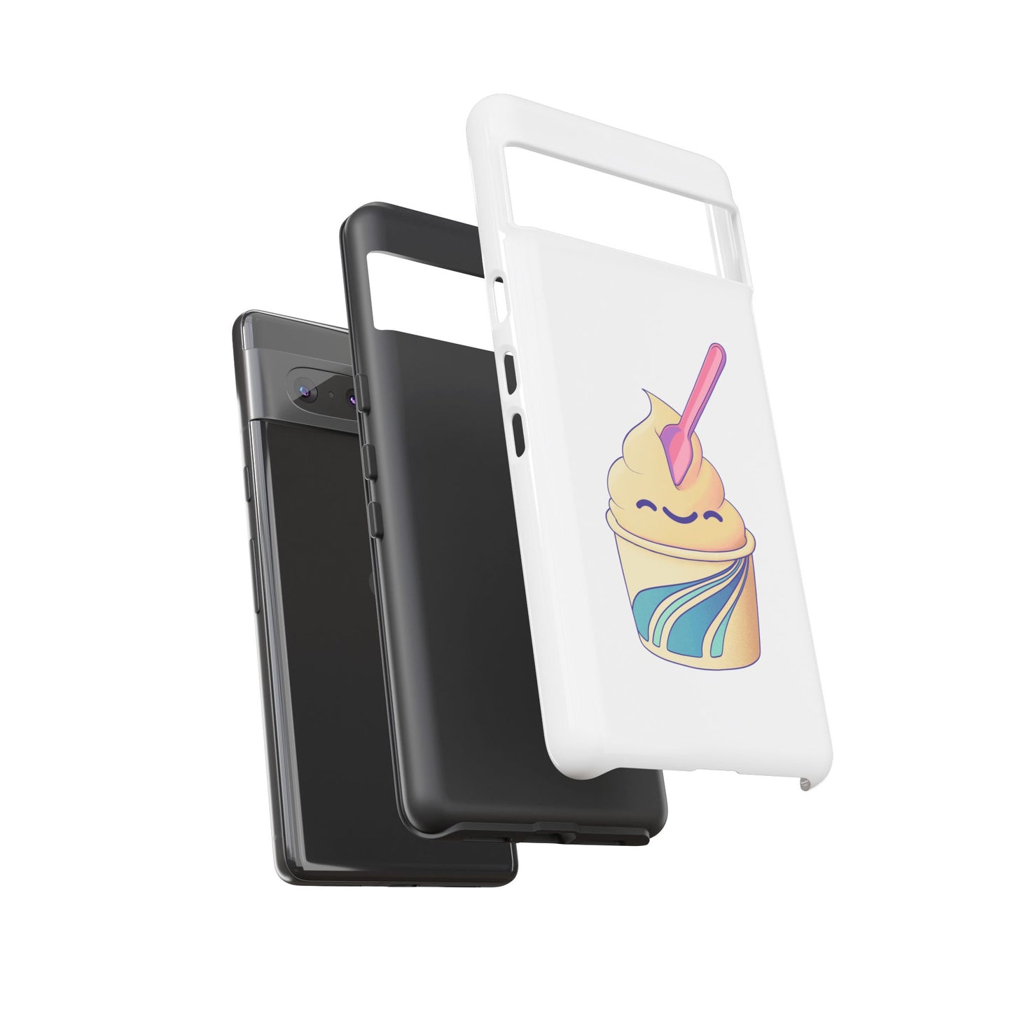 Cute Ice Cream Phone Case, Soft Serve Cup Cover, Fun Gift for Ice Cream Lovers, Summer Vibe Accessory, Adorable Cell Phone Protection