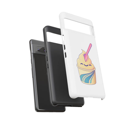 Cute Ice Cream Phone Case, Soft Serve Cup Cover, Fun Gift for Ice Cream Lovers, Summer Vibe Accessory, Adorable Cell Phone Protection