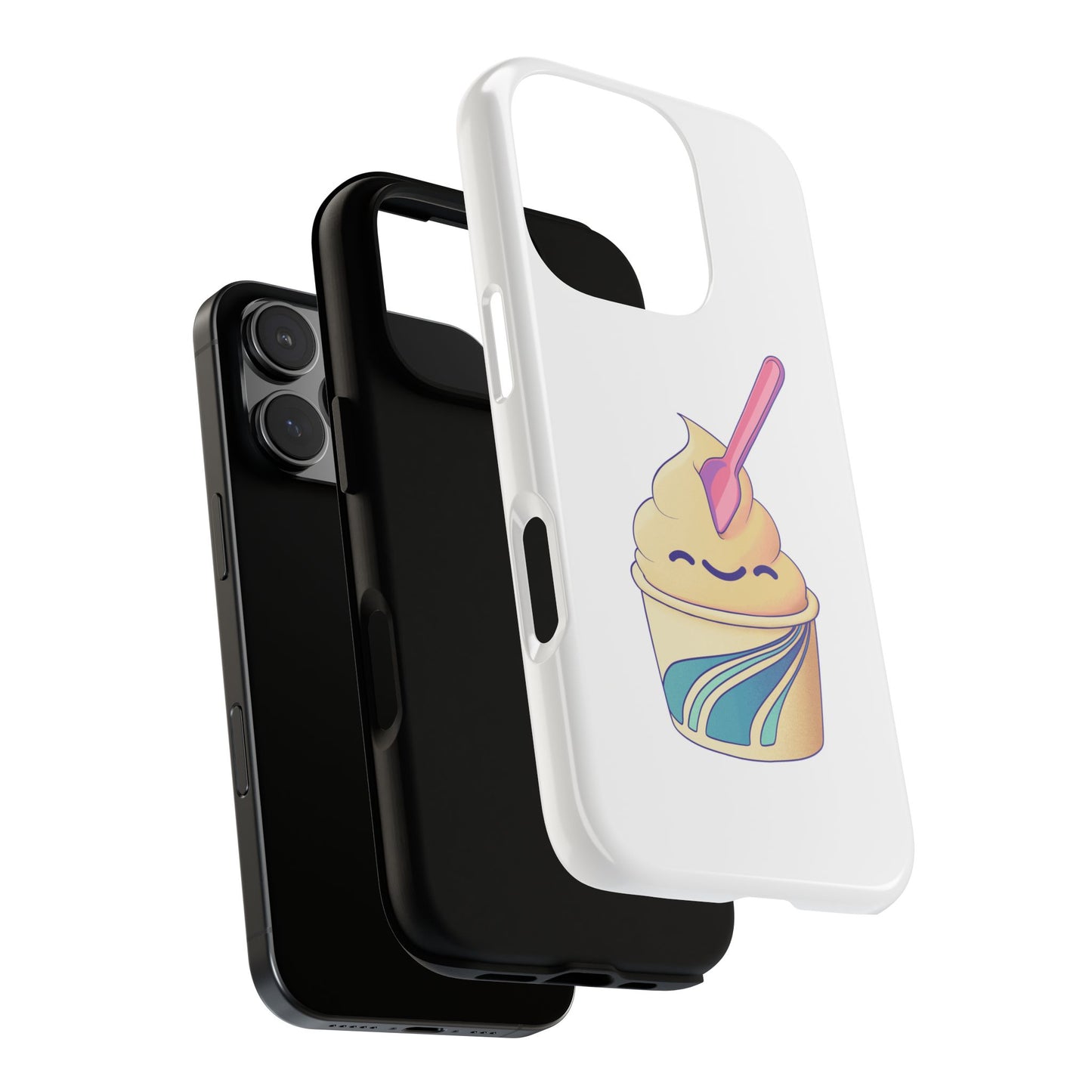 Cute Ice Cream Phone Case, Soft Serve Cup Cover, Fun Gift for Ice Cream Lovers, Summer Vibe Accessory, Adorable Cell Phone Protection