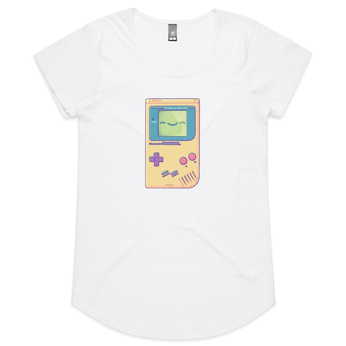 update alt-text with template Glad you Game - Women's Scoop Tee- Cool Graphic T-Shirts- Retro T-Shirts - Nostalgia Threads