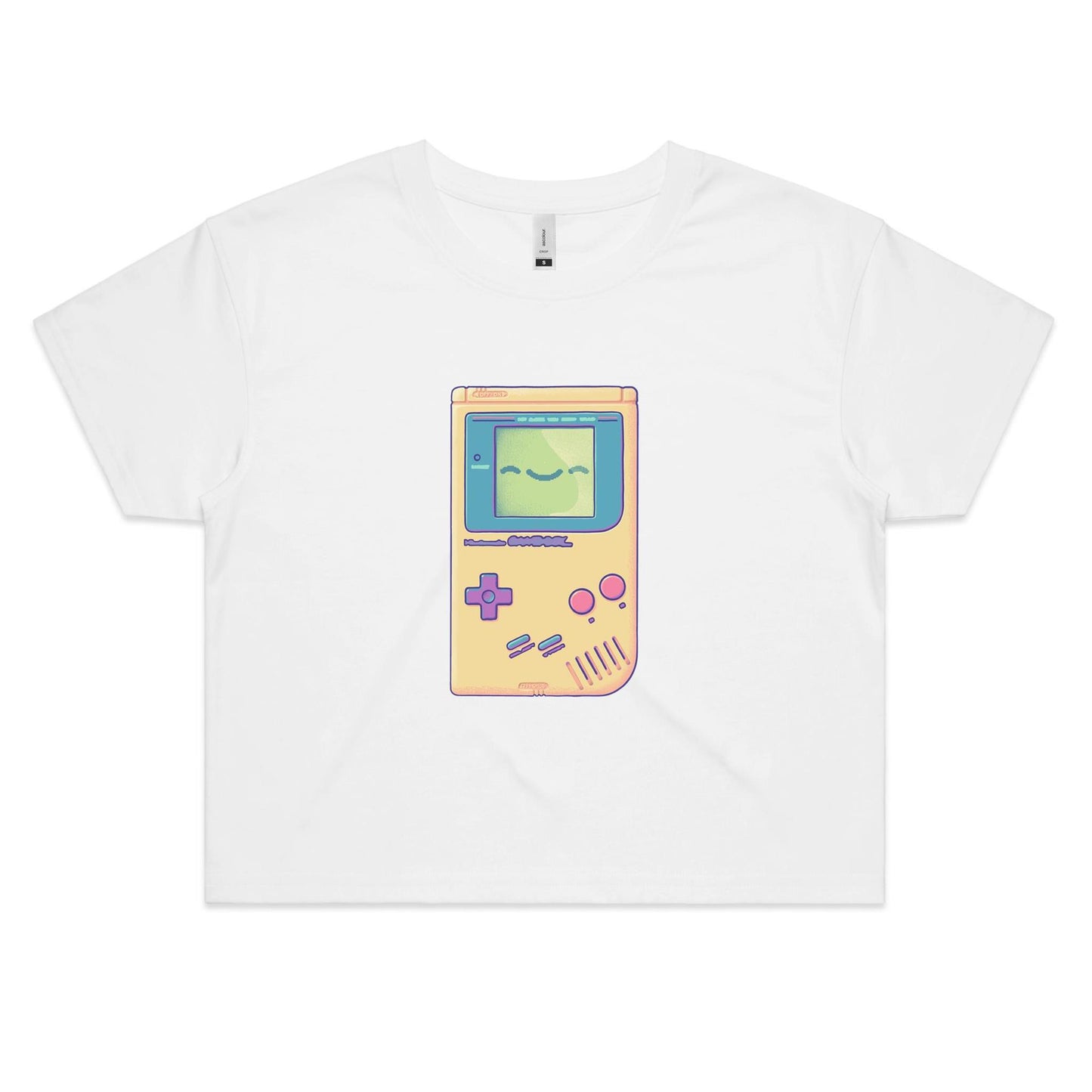 update alt-text with template Glad you Game - Women's Crop Tee- Cool Graphic T-Shirts- Retro T-Shirts - Nostalgia Threads