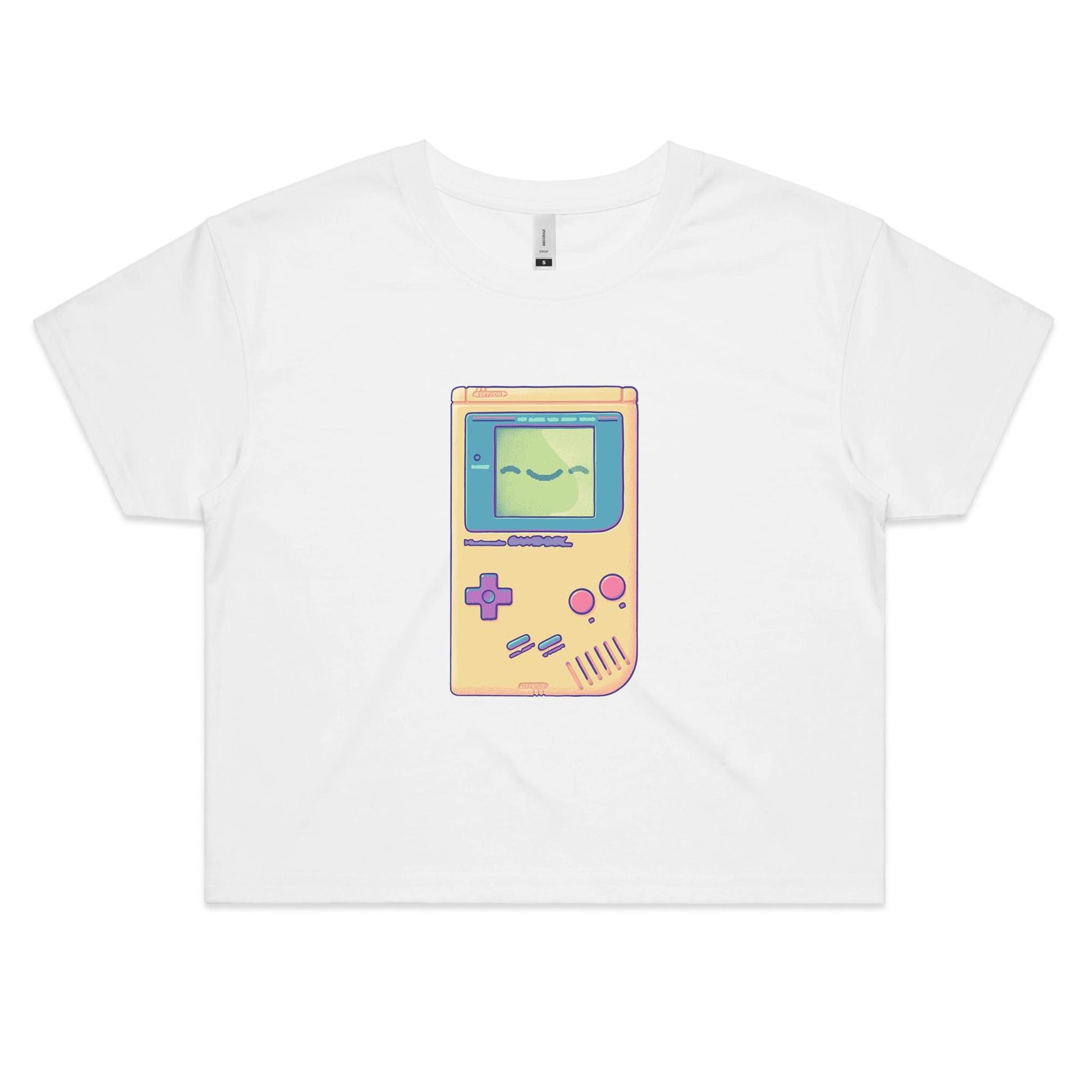 update alt-text with template Glad you Game - Women's Crop Tee- Cool Graphic T-Shirts- Retro T-Shirts - Nostalgia Threads