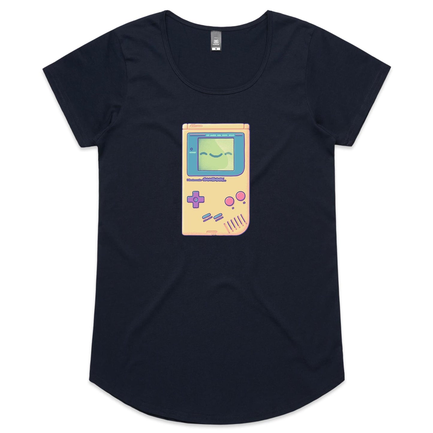 update alt-text with template Glad you Game - Women's Scoop Tee- Cool Graphic T-Shirts- Retro T-Shirts - Nostalgia Threads