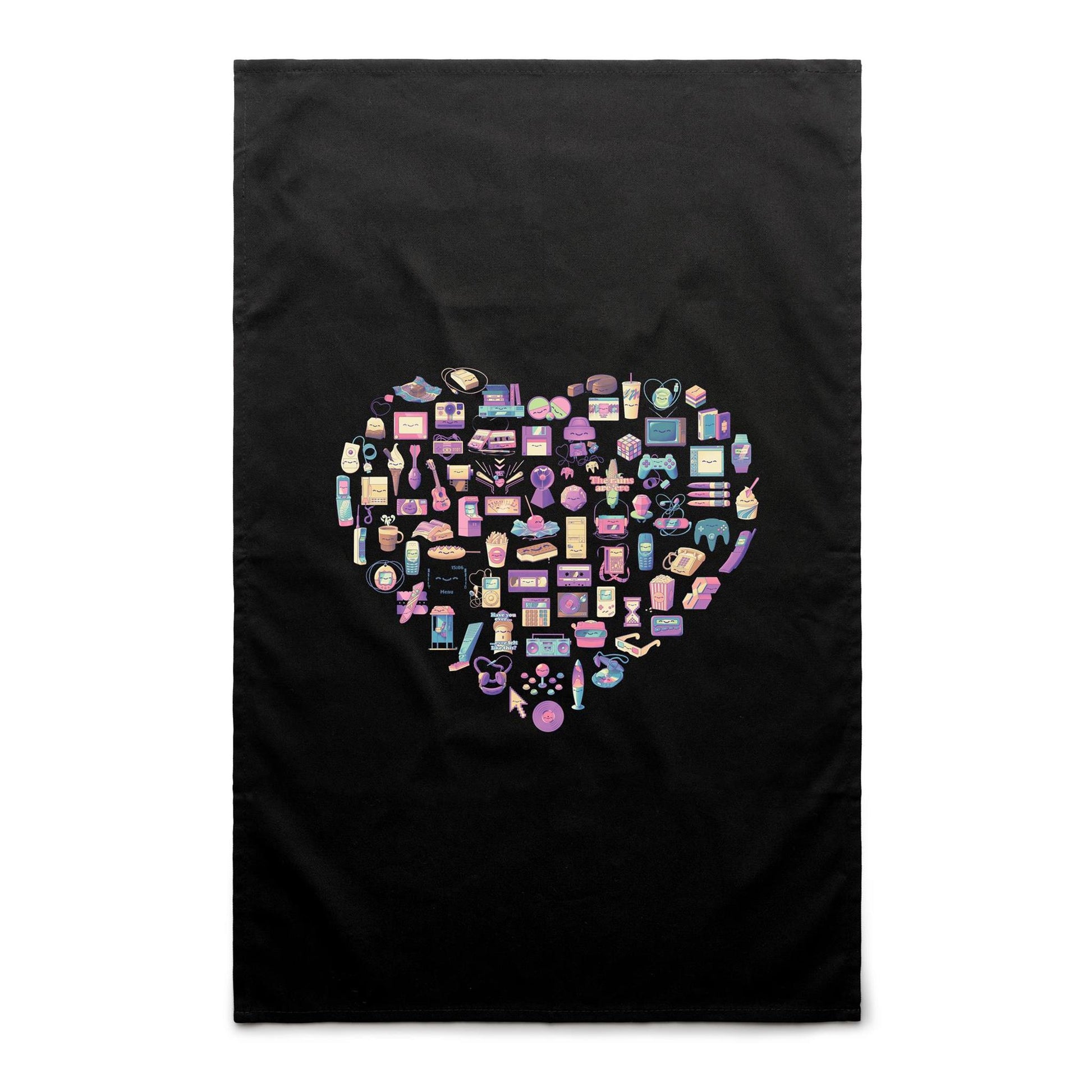 Art Shaped Box - Cotton Tea Towel- Cool Graphic T-Shirts- Retro T-Shirts - Nostalgia Threads